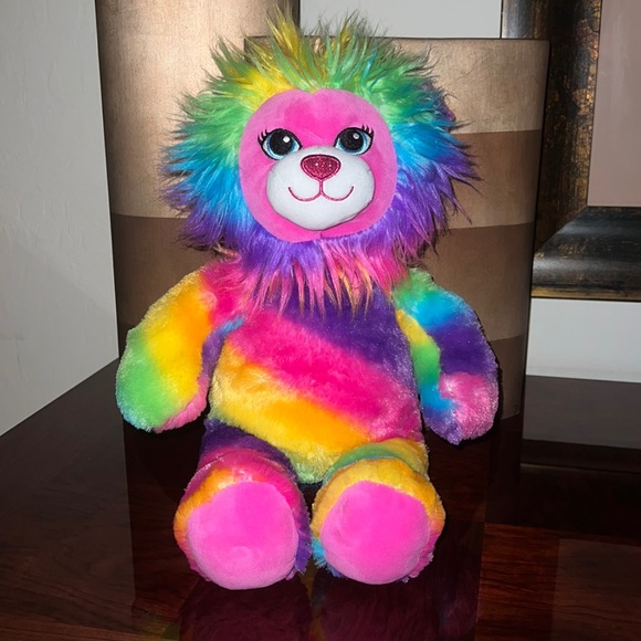 Build A Bear 🌈 2016 17” Color Craze Rainbow Lion **NWOT** - Picture 1 of 7